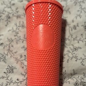 NWT Starbucks Studded Summer Collection Coral Tumbler